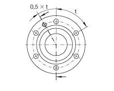 推力角接觸球軸承 ZKLF30100-2Z, 雙向，螺釘安裝，兩側(cè)間隙密封