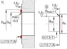 角接觸球軸承單元 ZKLR0624-2Z, 雙向，螺釘安裝，兩側(cè)間隙密封