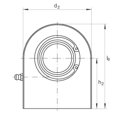 液壓桿端軸承 GF50-DO, 根據(jù) DIN ISO 12 240-4 標(biāo)準(zhǔn)，帶焊接面，需維護(hù)