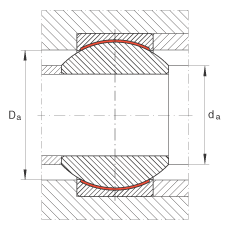 關(guān)節(jié)軸承 GE6-PW, 根據(jù) DIN ISO 12 240-1 標(biāo)準(zhǔn)，尺寸系列 K，免維護(hù)