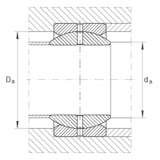 關(guān)節(jié)軸承 GE31-ZO, 根據(jù) DIN ISO 12 240-1 標(biāo)準(zhǔn)，英制尺寸，需維護(hù)
