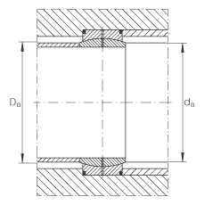 關(guān)節(jié)軸承 GE380-DO, 根據(jù) DIN ISO 12 240-1 標(biāo)準(zhǔn)，需維護(hù)